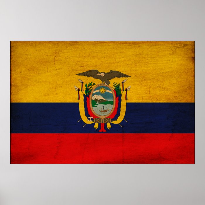 Ecuador Flag Poster