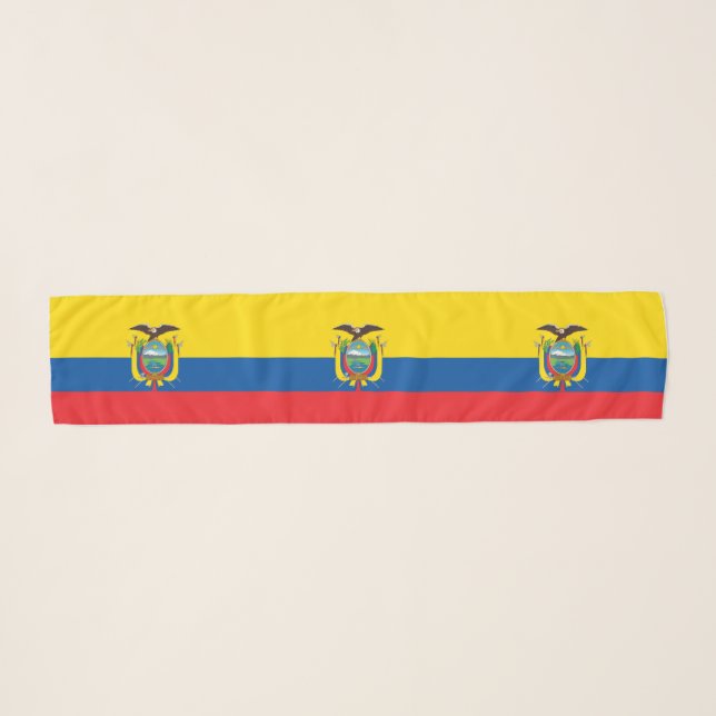 Ecuador Flag Scarf (Front (Horizontal))