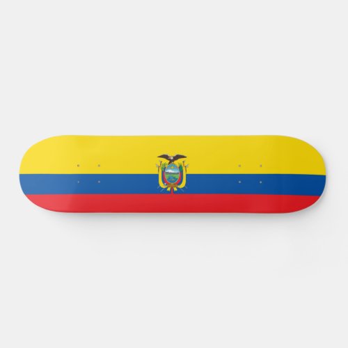 Ecuador Flag Skateboard