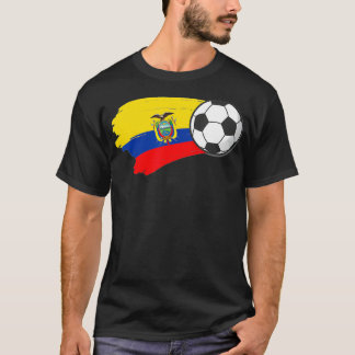 Ecuador Flag Soccer Ecuadorian Futbol Hispanic Roo T-Shirt