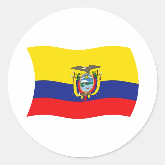 Ecuador Flag Sticker (Front)