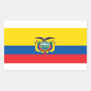 Ecuador* Flag Sticker Bendera de Ecuador