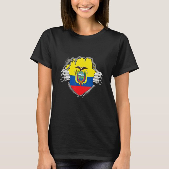 Ecuador Flag T-Shirt (Front)