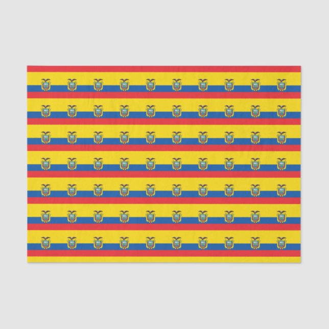 Ecuador Flag Tissue Paper (Front)