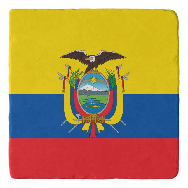 Ecuador Flag Trivet (Front)