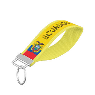 Ecuador Flag Wrist Keychain