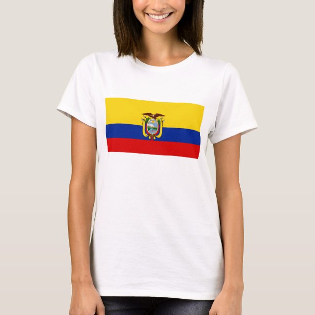 Ecuador Flag x Map T-Shirt (Front)