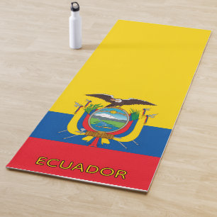 Ecuador Flag Yoga Mat