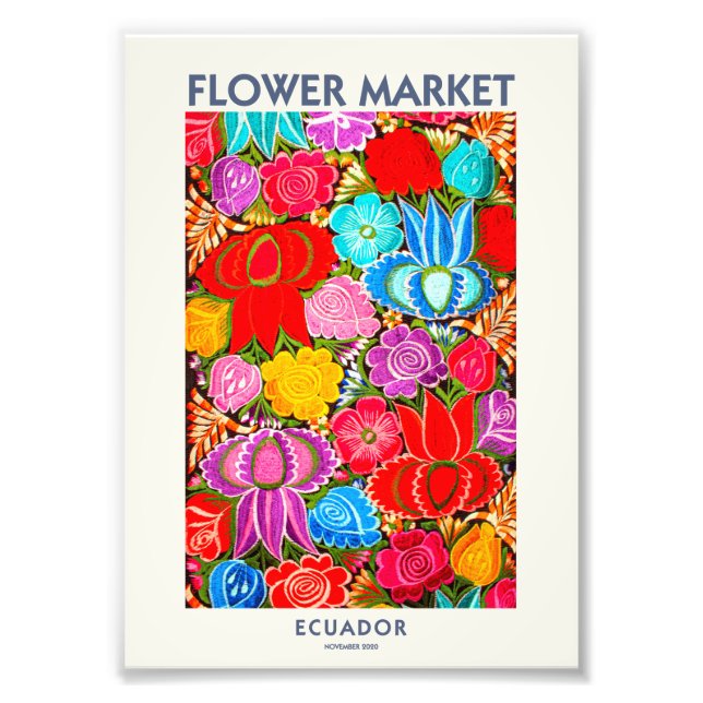 ECUADOR FLOWER MARKET | DIGITAL VERSION PHOTO PRINT (Front)