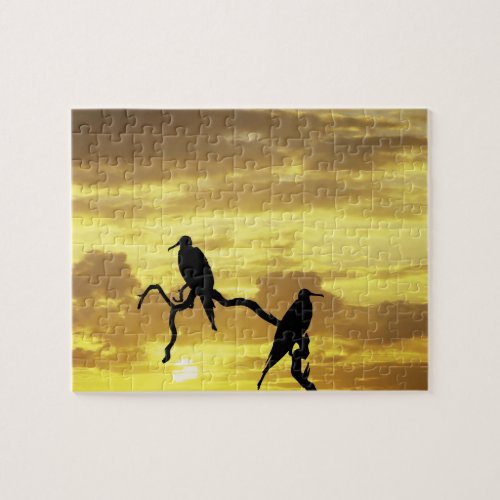 Ecuador Galapagos Islands Silhouette of Jigsaw Puzzle