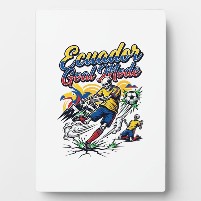 Ecuador Goal Mode Skeleton Striker Nations Dynamic Plaque (Front)