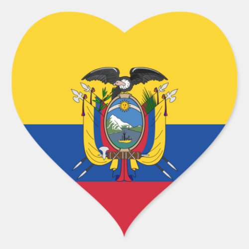 ecuador heart sticker