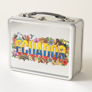  Ecuador Heritage - Wildlife, Culture & Tradition  Metal Lunch Box