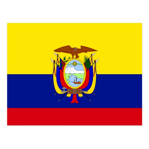 Ecuador High quality Flag Postcard | Zazzle