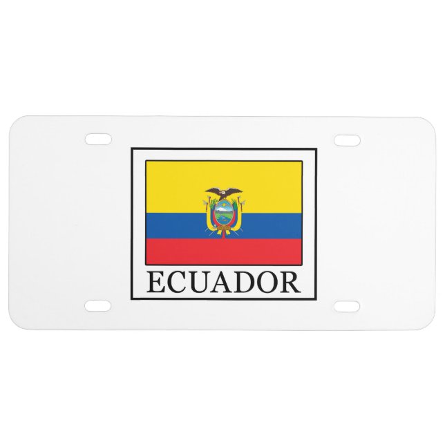 Ecuador License Plate (Front)