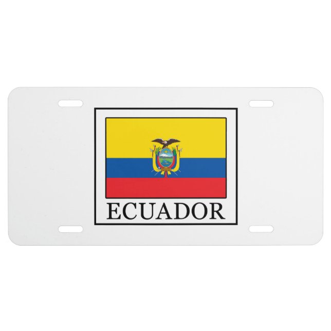 Ecuador License Plate (Front)