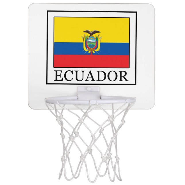 Ecuador Mini Basketball Hoop (Front)