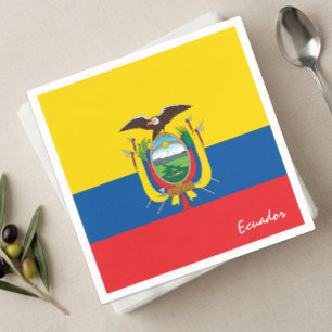 Ecuador Napkins, Ecuador Flag party / sports Napkins