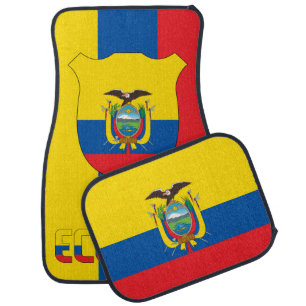 Ecuador National Flag Patriotic Car Floor Mat
