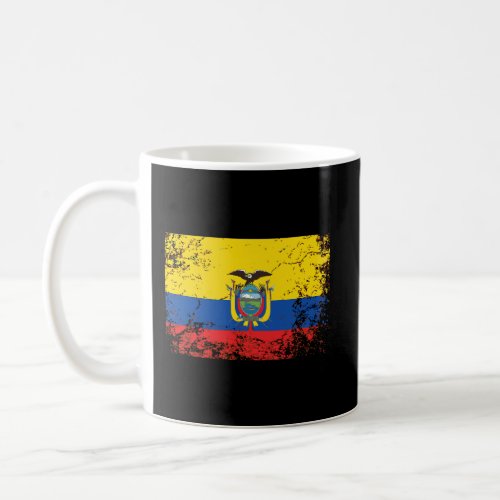 Ecuador National Flag Vintage Ecuadorian Flag Gift Coffee Mug