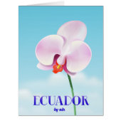 Ecuador orchid travel poster (Front)