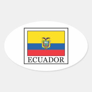 Ecuador Oval Sticker