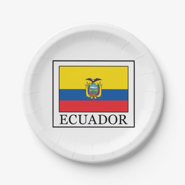 Ecuador Paper Plates (Front)