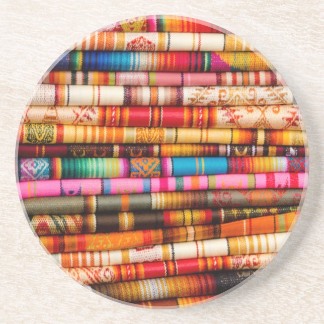 Ecuador, Quito Area, Otavalo Handicraft Market Drink Coaster (Front)