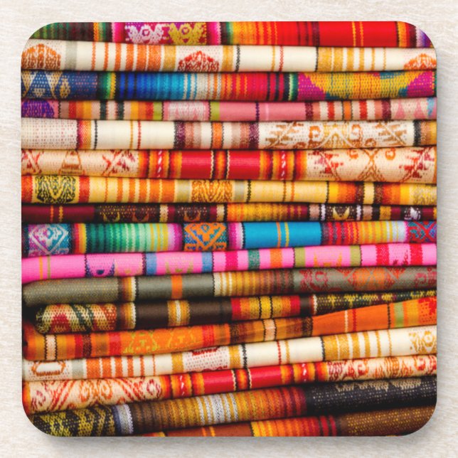 Ecuador, Quito Area, Otavalo Handicraft Market Drink Coaster (Front)