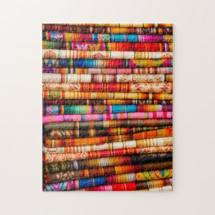 Ecuador, Quito Area, Otavalo Handicraft Market Jigsaw Puzzle