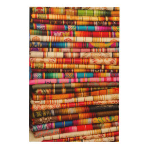 Ecuador, Quito Area, Otavalo Handicraft Market Wood Wall Art