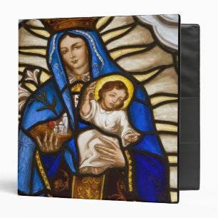 Ecuador, Quito. Statue of the winged Virgin 3 Ring Binder