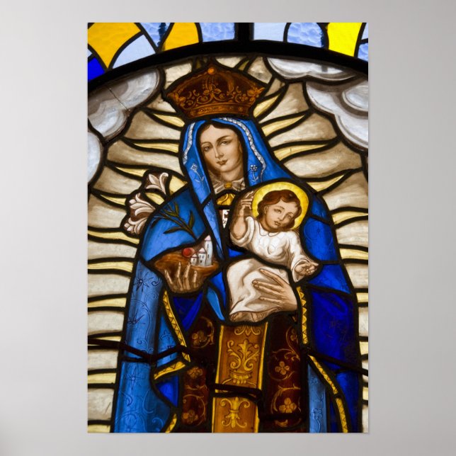 Ecuador, Quito. Statue of the winged Virgin Poster (Front)