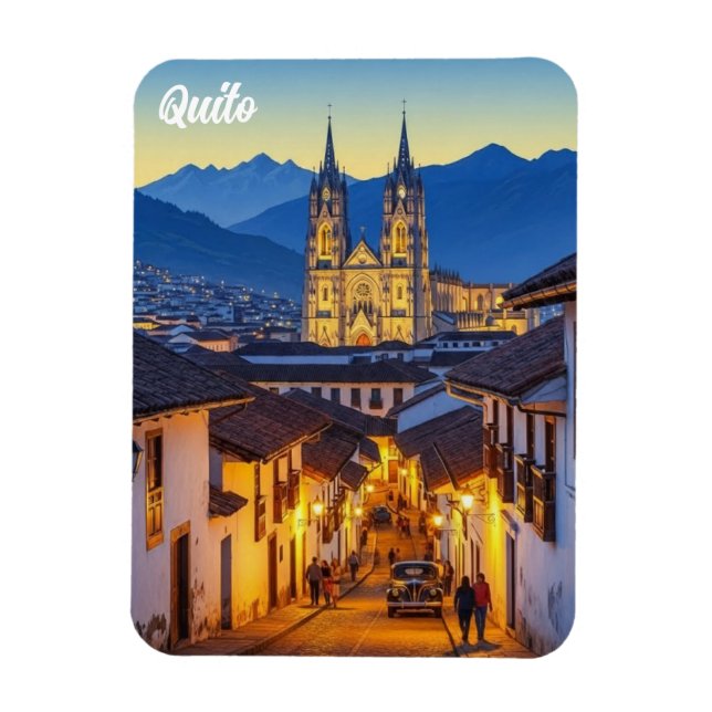 Ecuador Quito travel Magnet (Vertical)