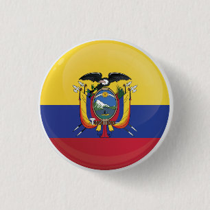 Ecuador  Round Icon Flag  Button