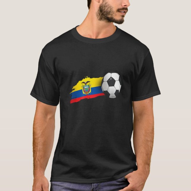Ecuador Soccer Ball T-Shirt (Front)
