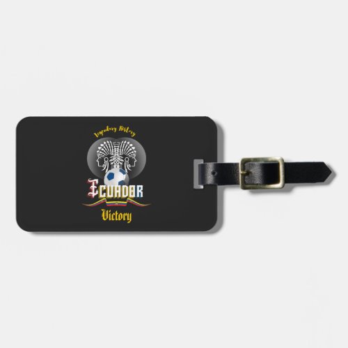 Ecuador Soccer Luggage Tag