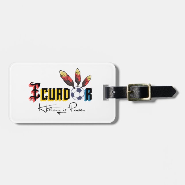 Ecuador Soccer Luggage Tag (Front Horizontal)