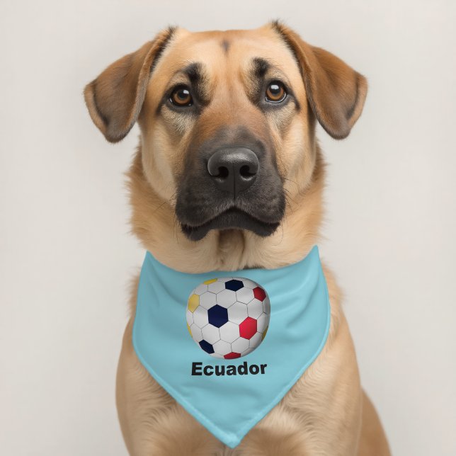 Ecuador Soccer Pet Bandana Collar (Dog 2)