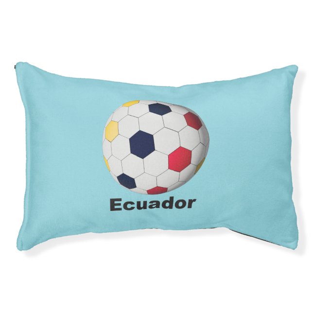 Ecuador Soccer Pet Bed (Front)