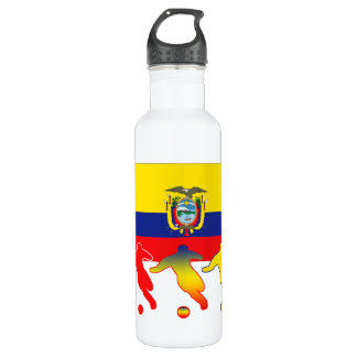 Ecuador Soccer Players Stainless Steel Water Bottle