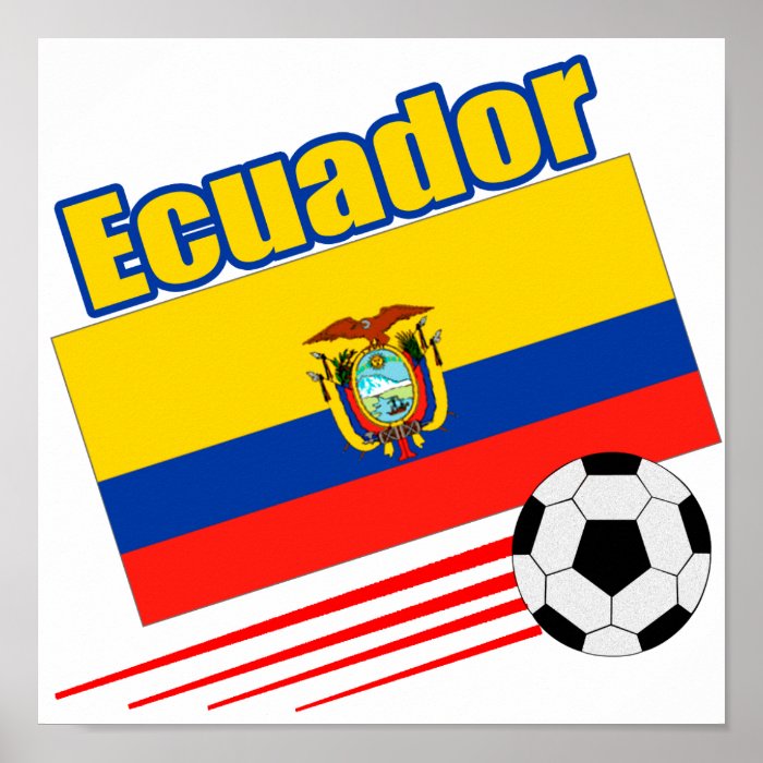 Ecuador Soccer Team Poster