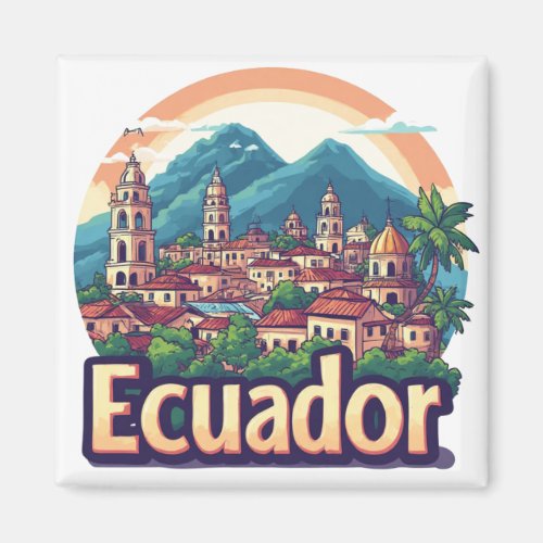 Ecuador South America Souvenir 🗺️ Magnet