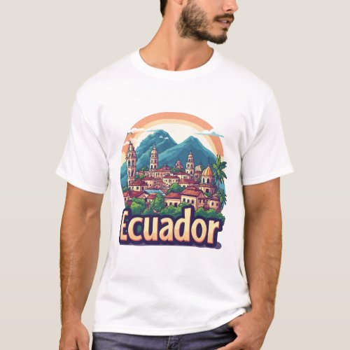 Ecuador South America Souvenir 🗺️ T-Shirt