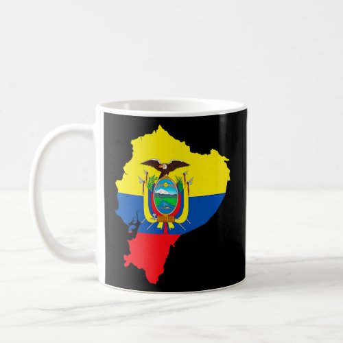 Ecuador Sports Style Pride Retro Ecuadorian Flag   Coffee Mug