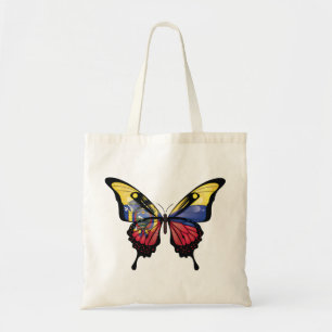 Ecuador Swallowtail Butterfly Flag Sticker Tote Bag