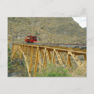 Ecuador train postcard