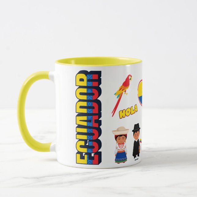 Ecuador Travel Mug Discove the Middle of the Wolrd (Left)