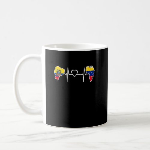 Ecuador Venezuela Flag Ecuadorian Venezuelan Heart Coffee Mug