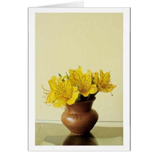 Ecuador yellow flowers cards (Front)